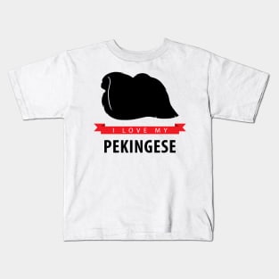 I Love My Pekingese Kids T-Shirt